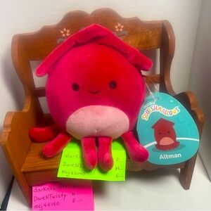 Brand New Mystery Squad Squishmallows Altman Squid approx 6.5”